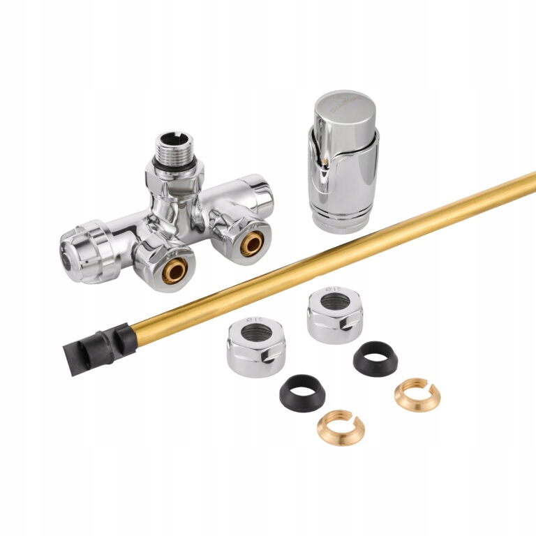 Jednootvorový Termostatický Ventil S Kombinovaným Uhlom, Chróm