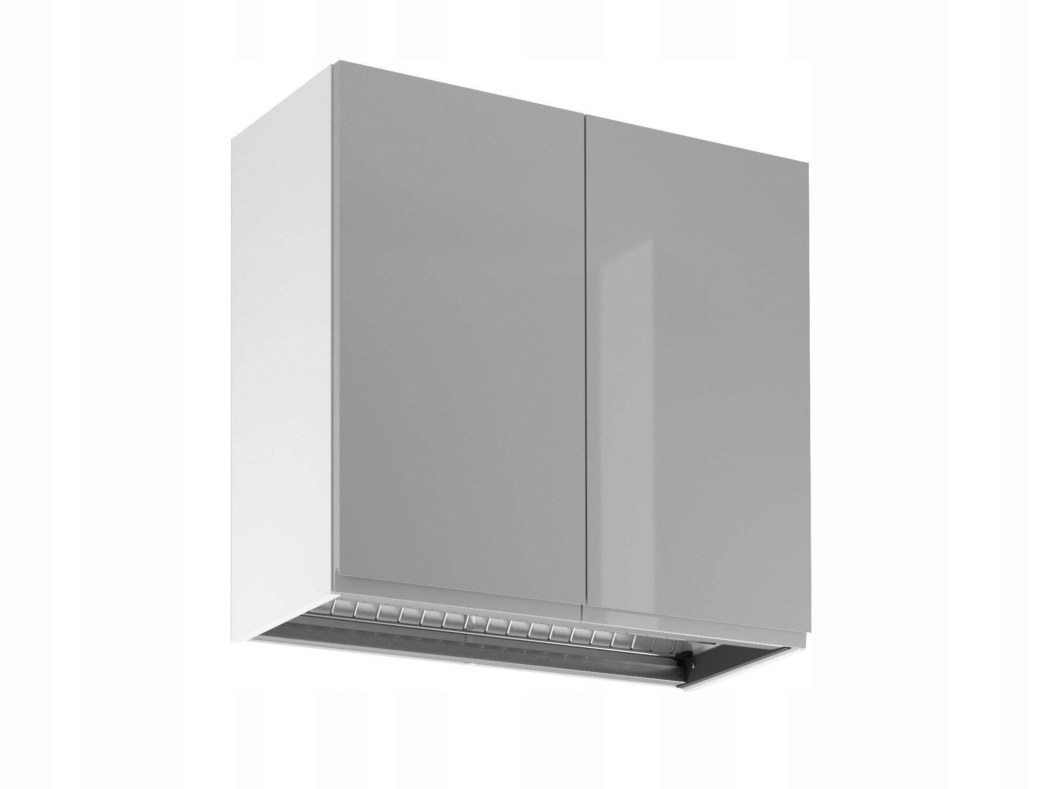 Kuchyňská skříňka horní 2-dveřová s odkapávačem Aspen Grey G80C