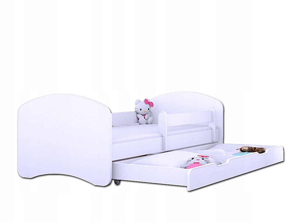 КРОВАТЬ 140/70 + ЯЩИК БЕЛЫЙ - HAPPYBABIES_PL