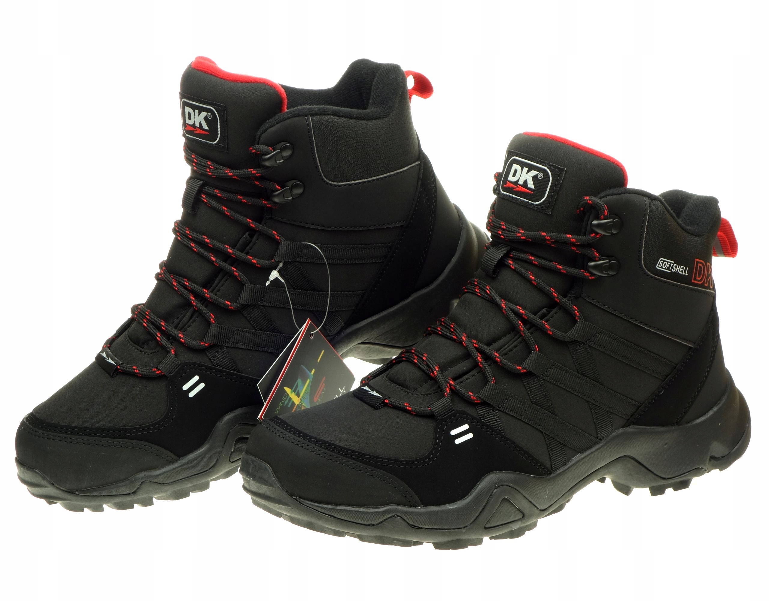 Dámské trekové boty Dk Swat High SoftShell Outdoor Blk/Red 40