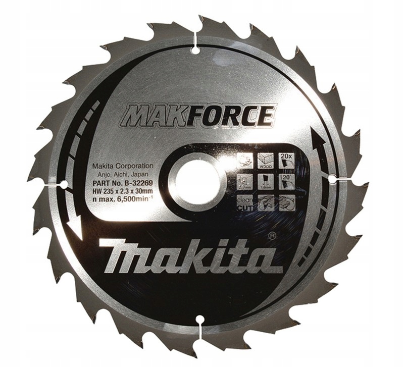 Makita Řezací kotouč na dřevo 235x30 mm 20Z Makforce