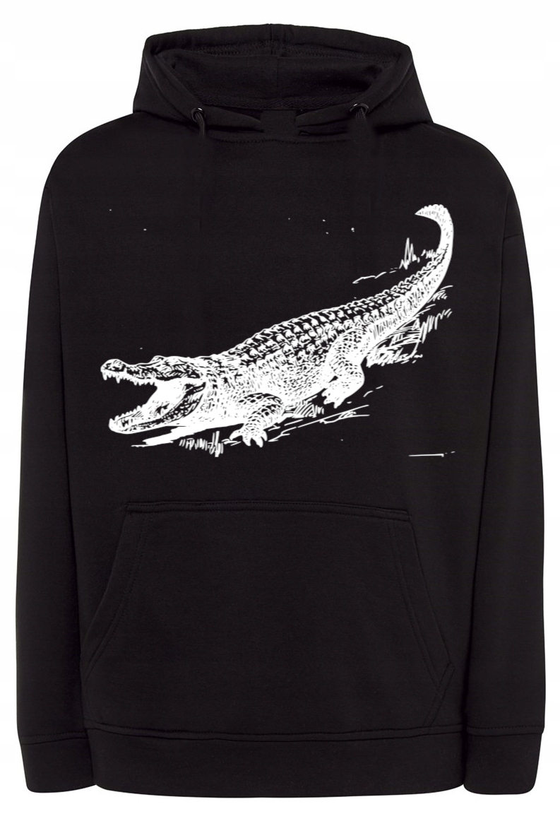 Pánská mikina s potiskem zvířete Aligator r.XL