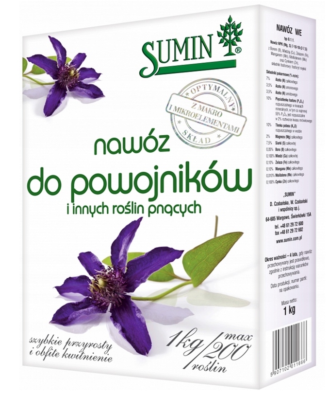 

Sumin Nawóz do powojników i pnących 1kg granulat