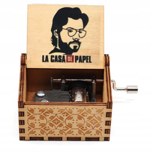 POZYTYWKA DREWNIANA la casa de papel Dom z papieru