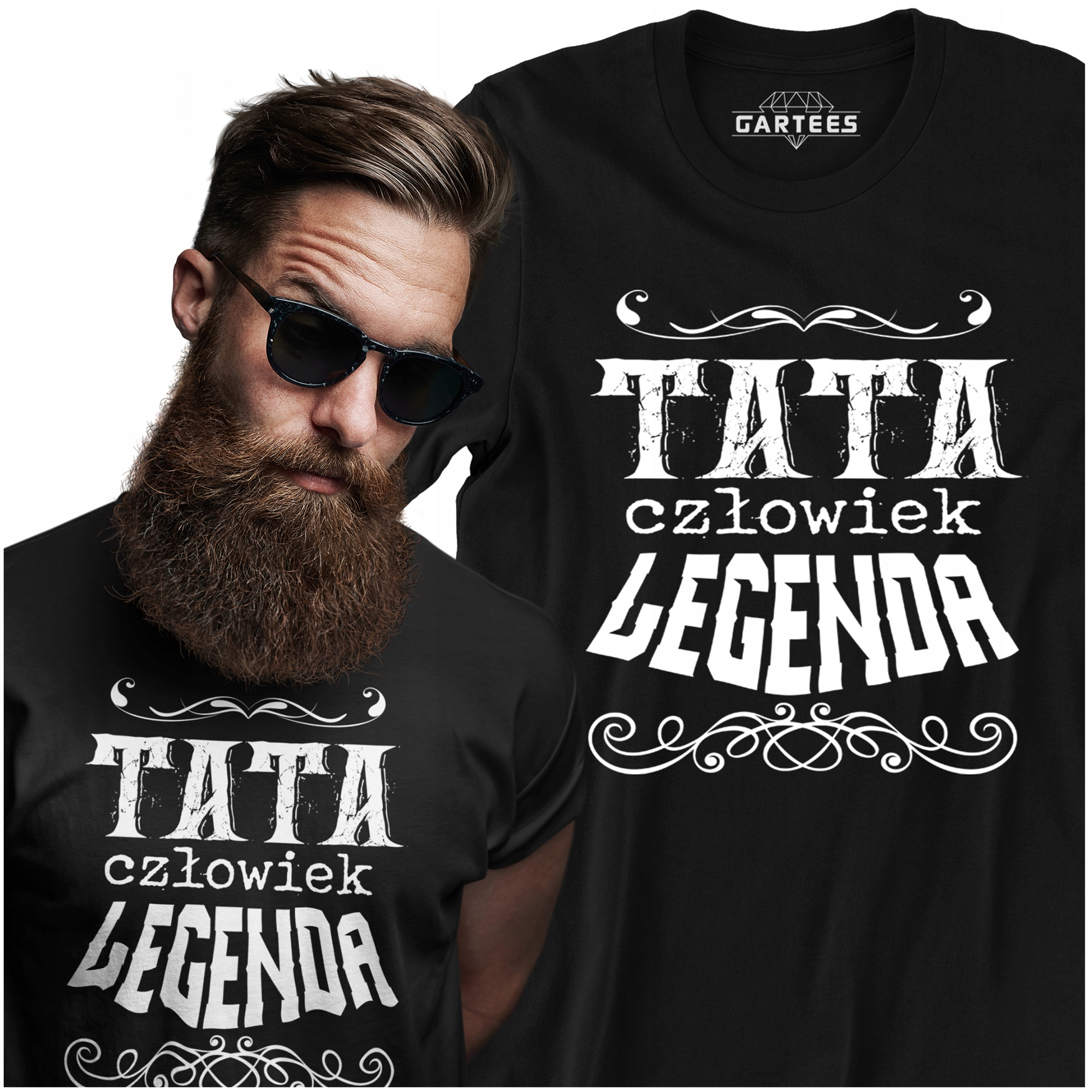 

T-shirt Duży 5XL Tata Człowiek Legenda Fun Prezent