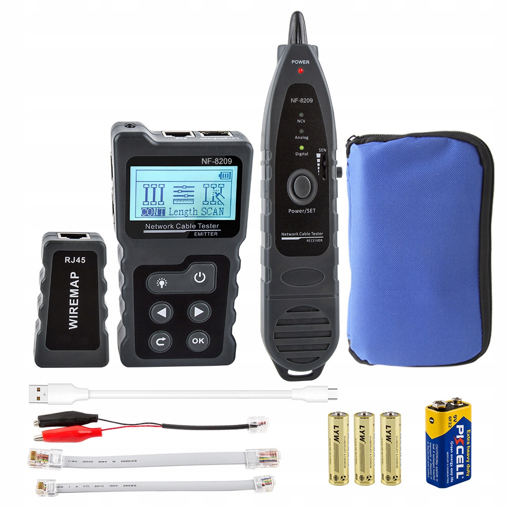 Tester kabelů Lan Poe Noyafa NF-8209 RJ45 Ce