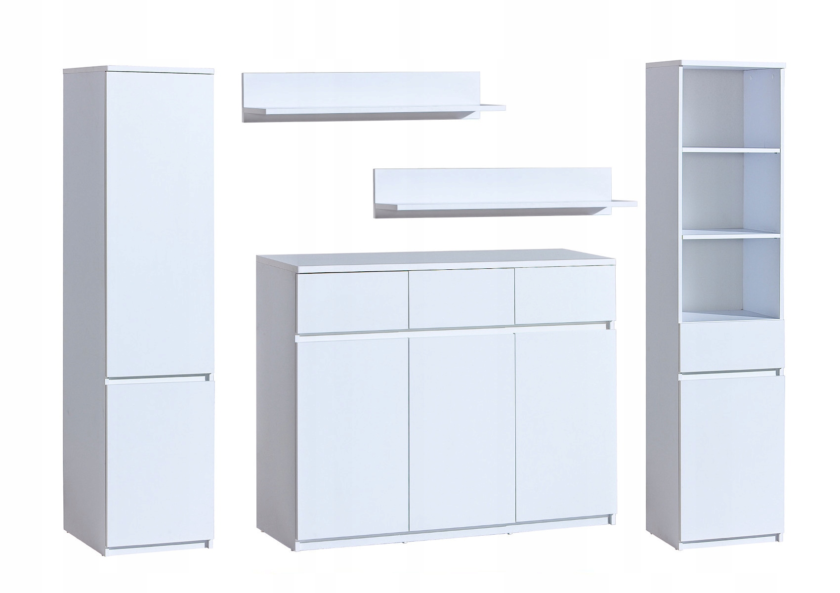 DUŻA KOMODA BIAŁA Z SZUFLADAMI DO SYPIALNI NA UBRANIA 120 ARKADO AR06 Głębokość mebla 40 cm