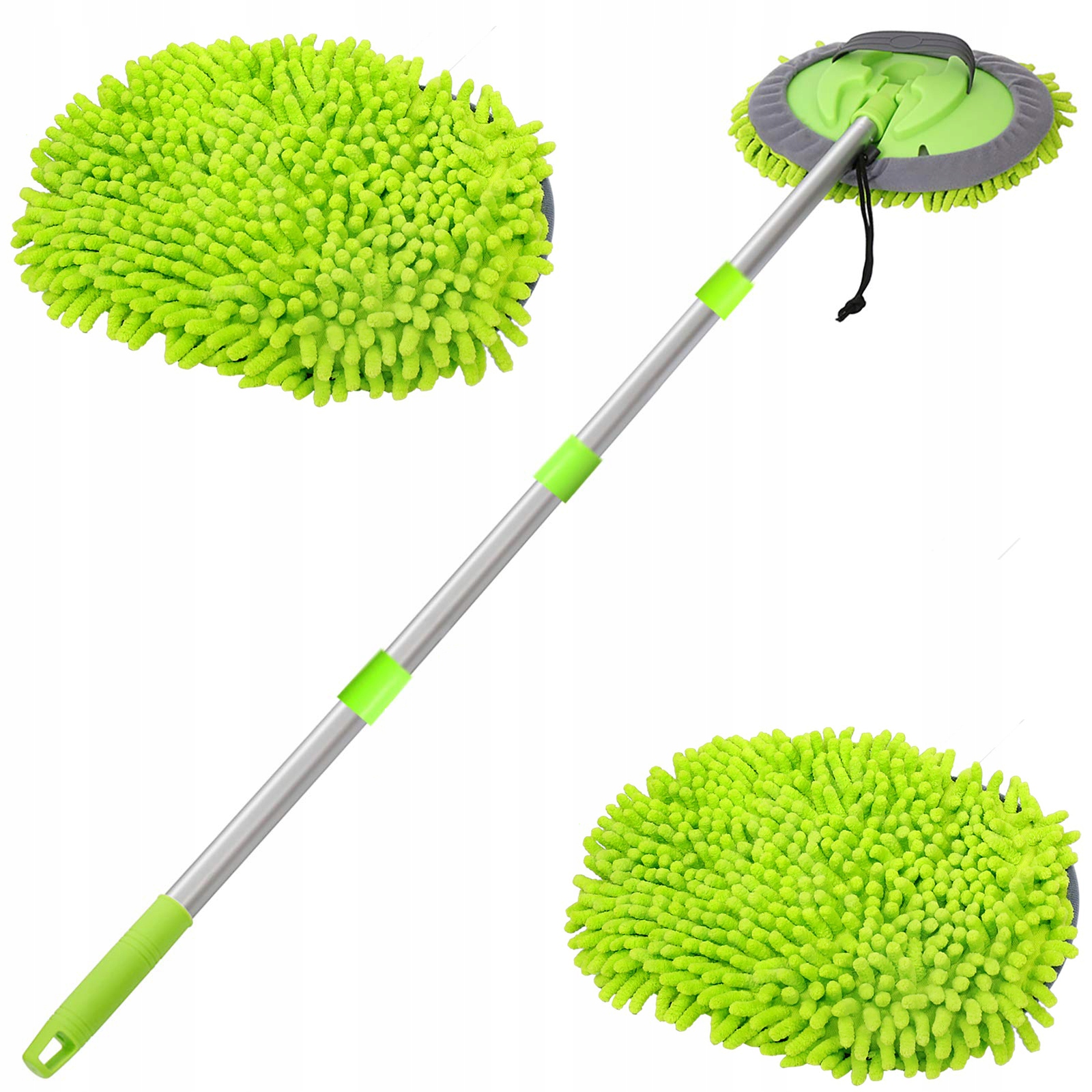 Щітка для миття автомобіля телескопічна 113 см 3в1