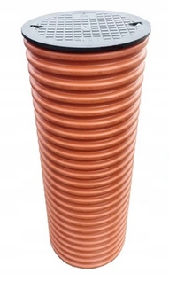 RURA KARBOWANA 315 Z POKRYWĄ STUDZIENKA 1m