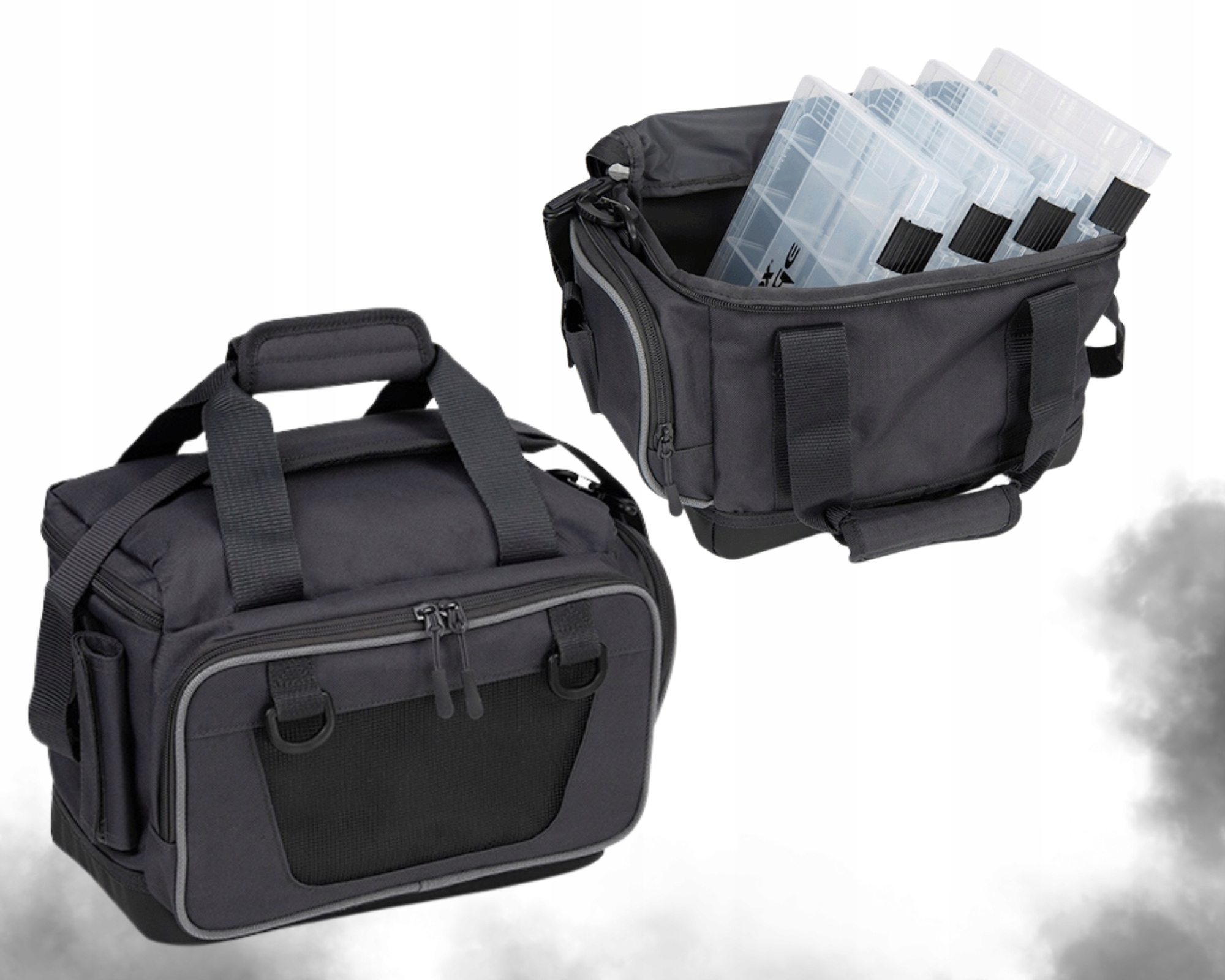 Rybářská taška se 4 krabičkami Medium Lure Carryall Fox Rage, tvrdé dno