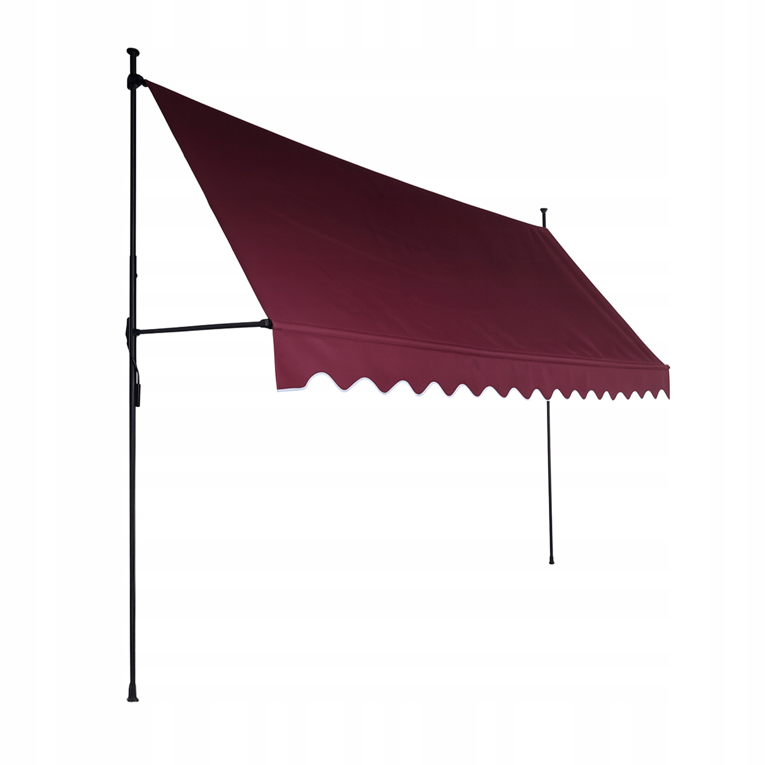 Markiza Rozporowa Balkonowa 300x120cm Teleskopowa Roleta Regulowana Burgund