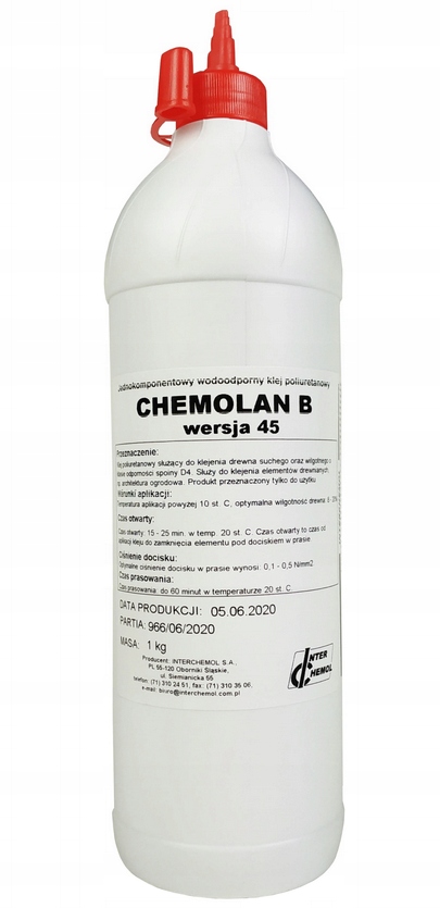 

Klej do drewna poliuretanowy D4 Chemolan B45 1kg