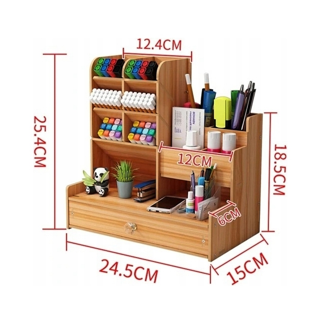 Organizer na biurko organizing Kolor Odcienie brązu i beżu Odcienie pomarańczowego