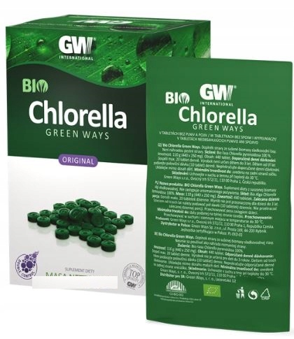 Bio Chlorella Pyrenoidosa Green Ways tabletki 440 szt. 110g 1sasz.