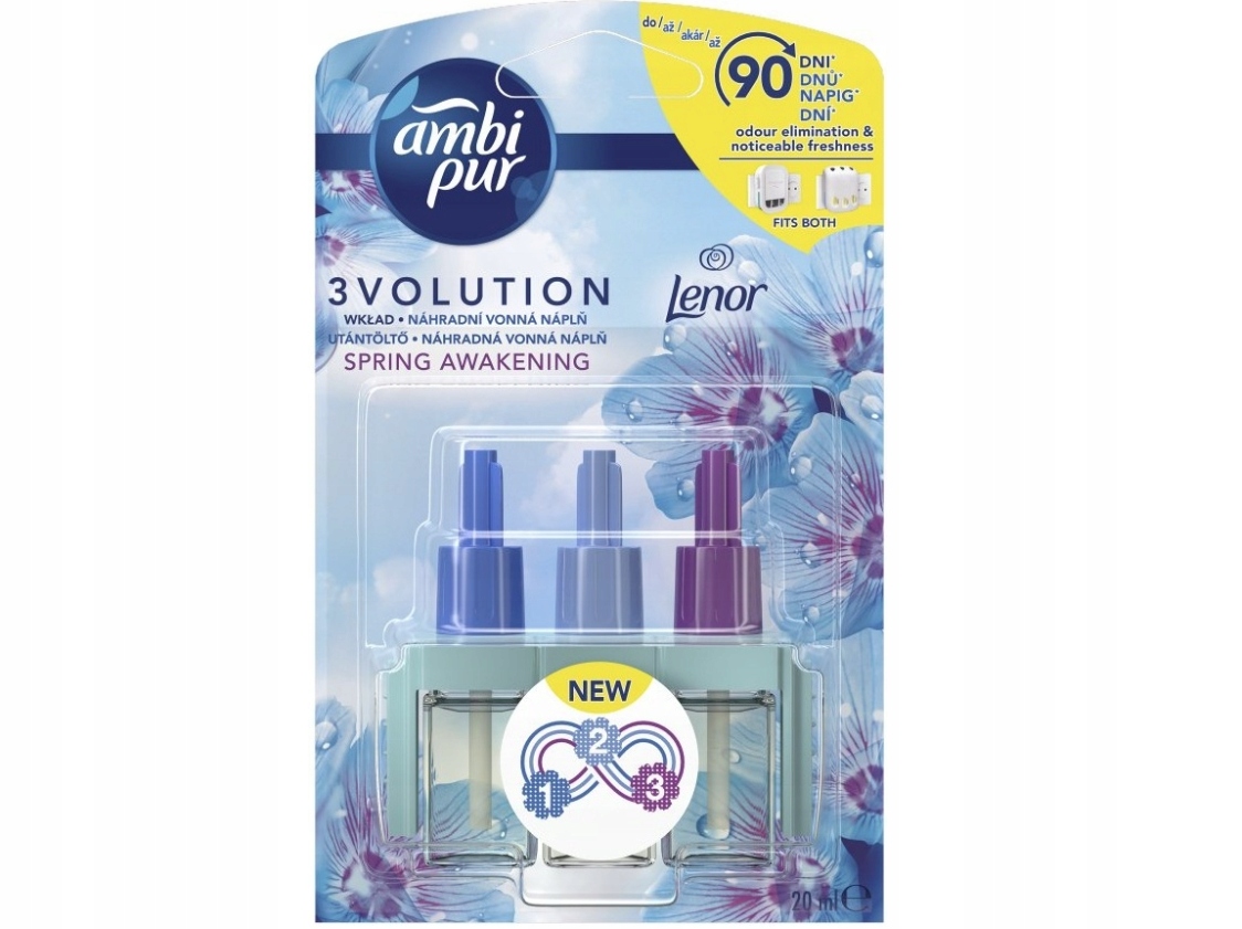 4x FEBREZE 3Volution LENOR SPRING AWAKENING Wkład Zapas 4x 20ml Odświeżacz EAN (GTIN) 8006540539712