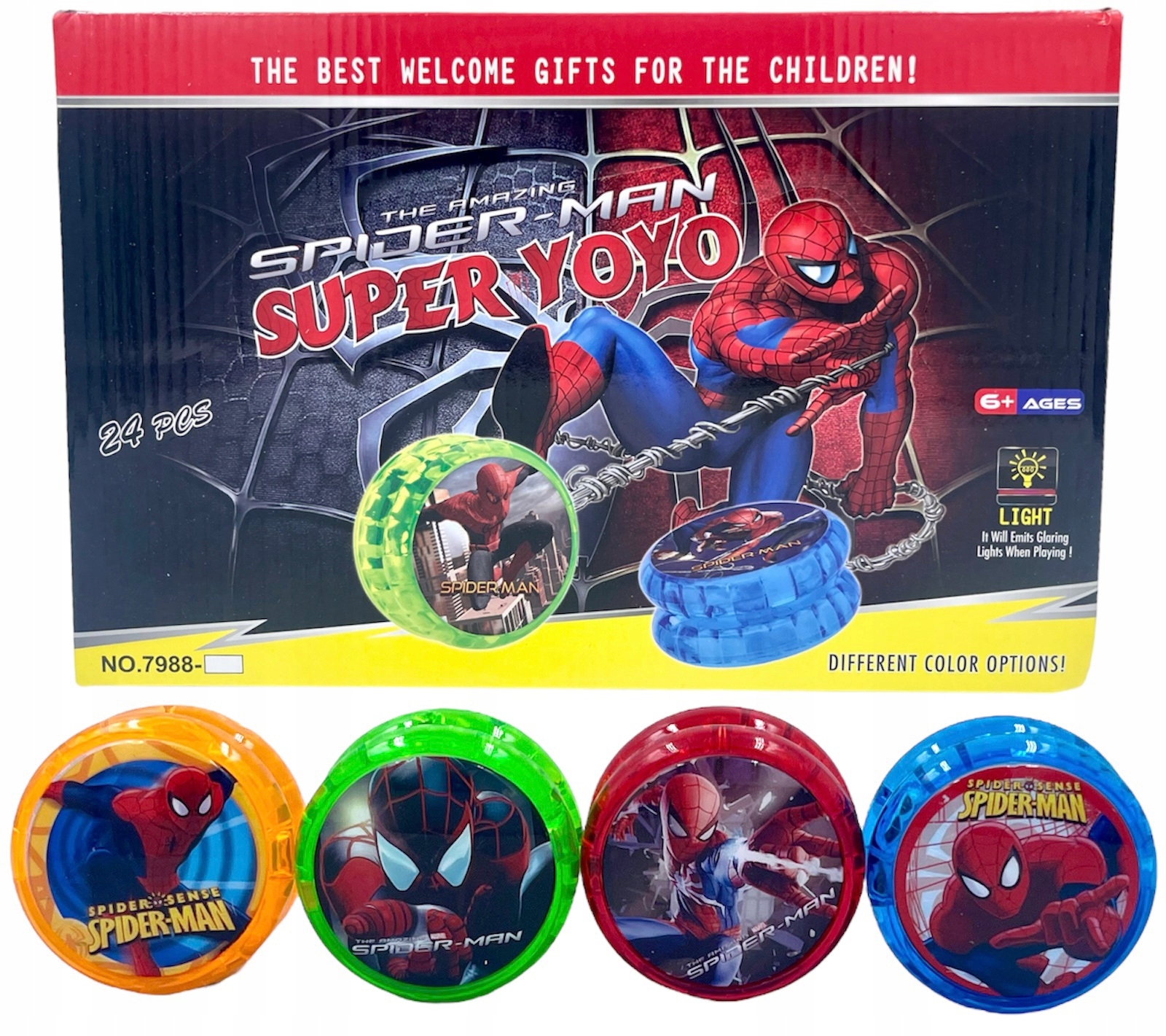 JOJO SPIDERMAN AVENGERS YOYO - ŚWIECĄCE JO-JO ZABAWKA