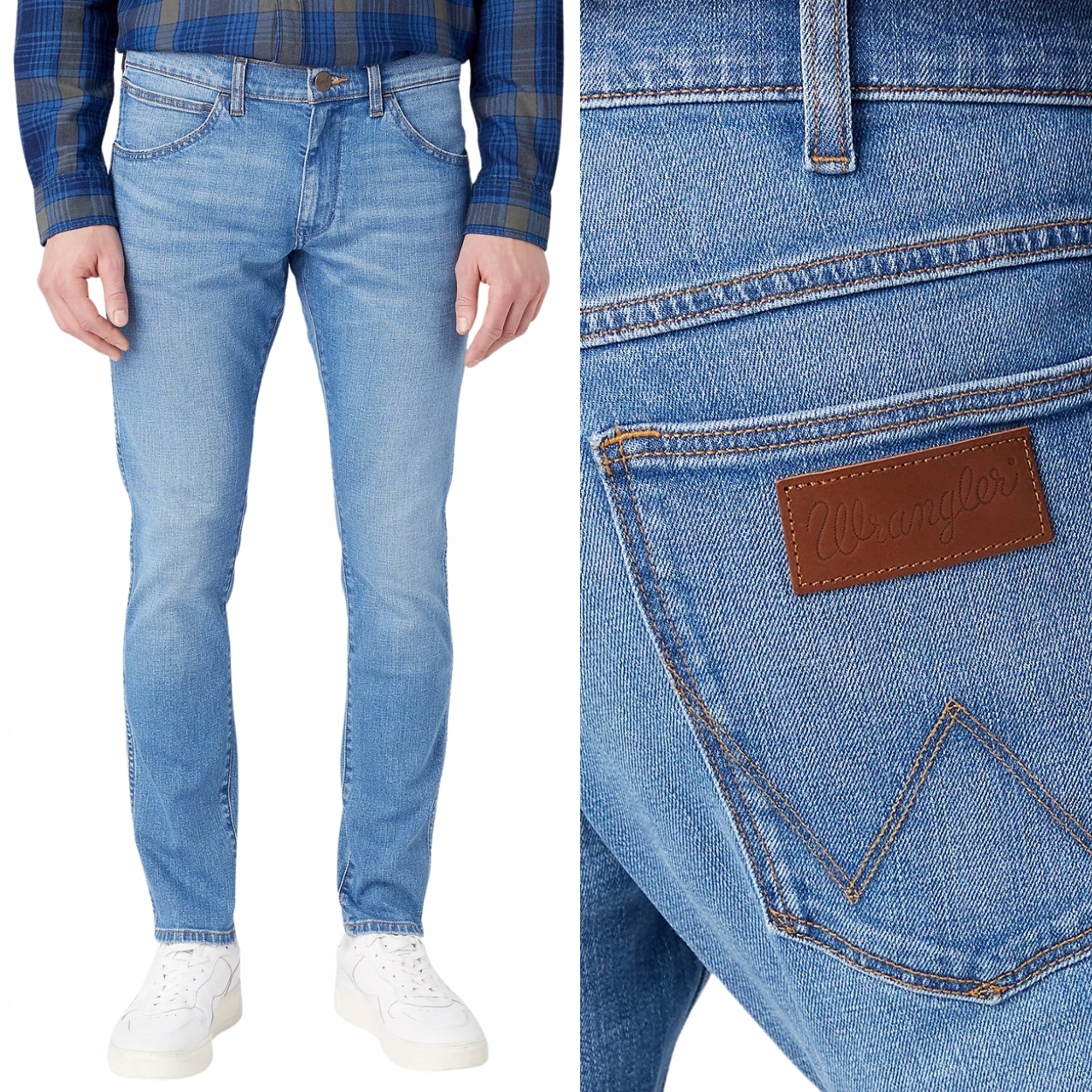 Wrangler Bryson skinny Halt Džins pánské džínové kalhoty s trubičkami W27 L32