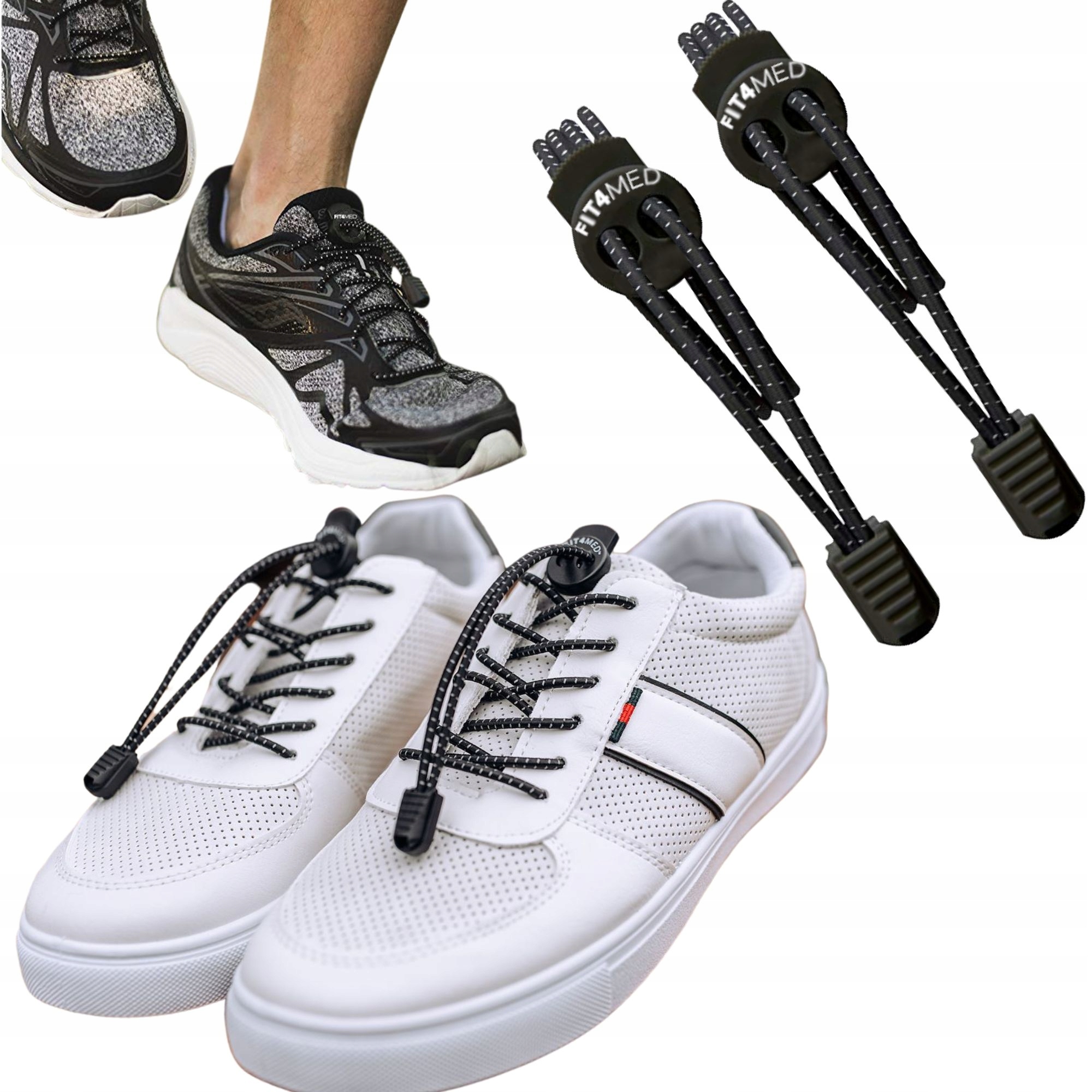 

Sznurówki Bez Wiązania FIT4MED 120CM Sznurowadła