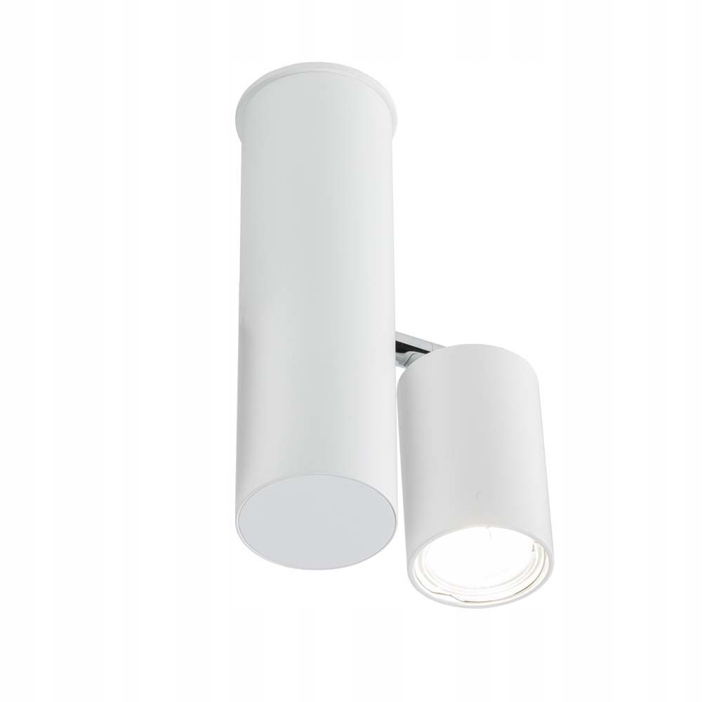Lampa stropná bodová nastaviteľná tuba 30 cm spot biela Shilo