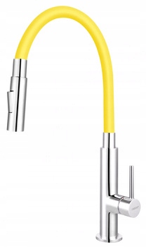 Ferro Zumba Slim 2F Drezová Batéria S Flexibilným Výtokom Žltá/chróm