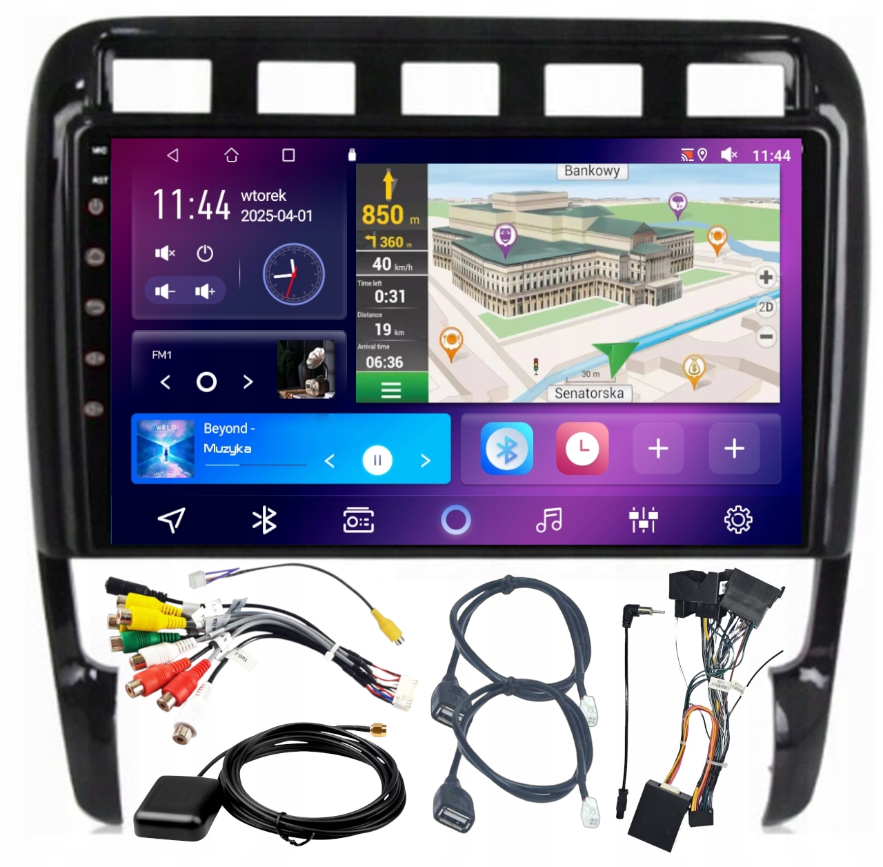 Autorádio S Carplay Pro Porsche Cayenne 2002-2012, Wifi, Android, 4GB Ram, 64GB Rom