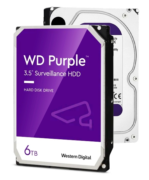 6TB disk pro Cctv rekordéry Western Digital Wd Purple Sata 6000Gb