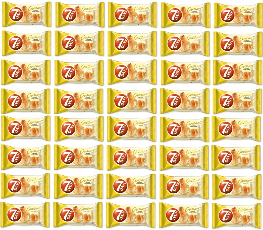 Levně 40 x 60 g 7DAYS Spumante rohlíček s šampaňskou náplní Karton