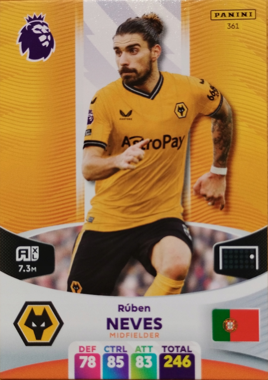 Premier League 2024 Wolverhampton 361 Ruben Neves