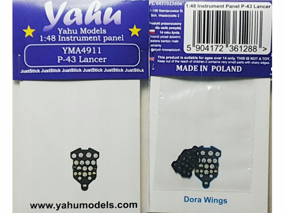Tablica przyrządów do P-43 Lancer YMA4911 Yahu