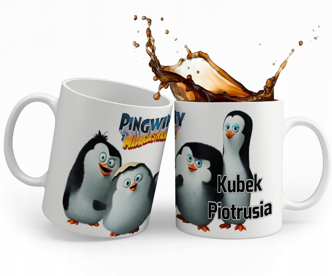 

Kubek Pingwiny z Madagaskaru Imie Kartonik