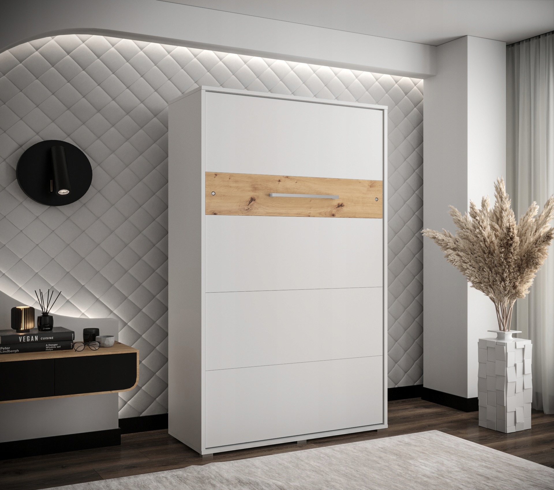 Półkotapczan pionowy Łóżko w szafie 120 cm HOME Typ sofa (kanapa)