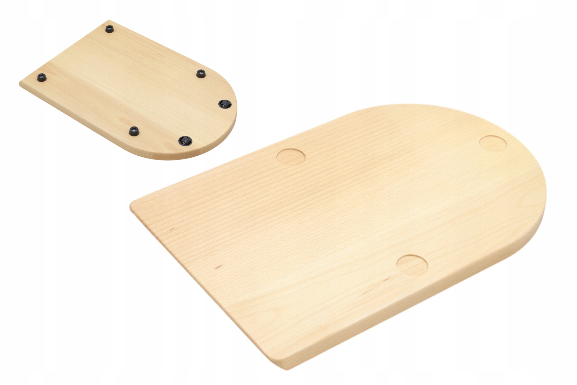 Dřevěná Lakovaná Buková Deska Pod Thermomix 7 S Kolečky TM7, podložka