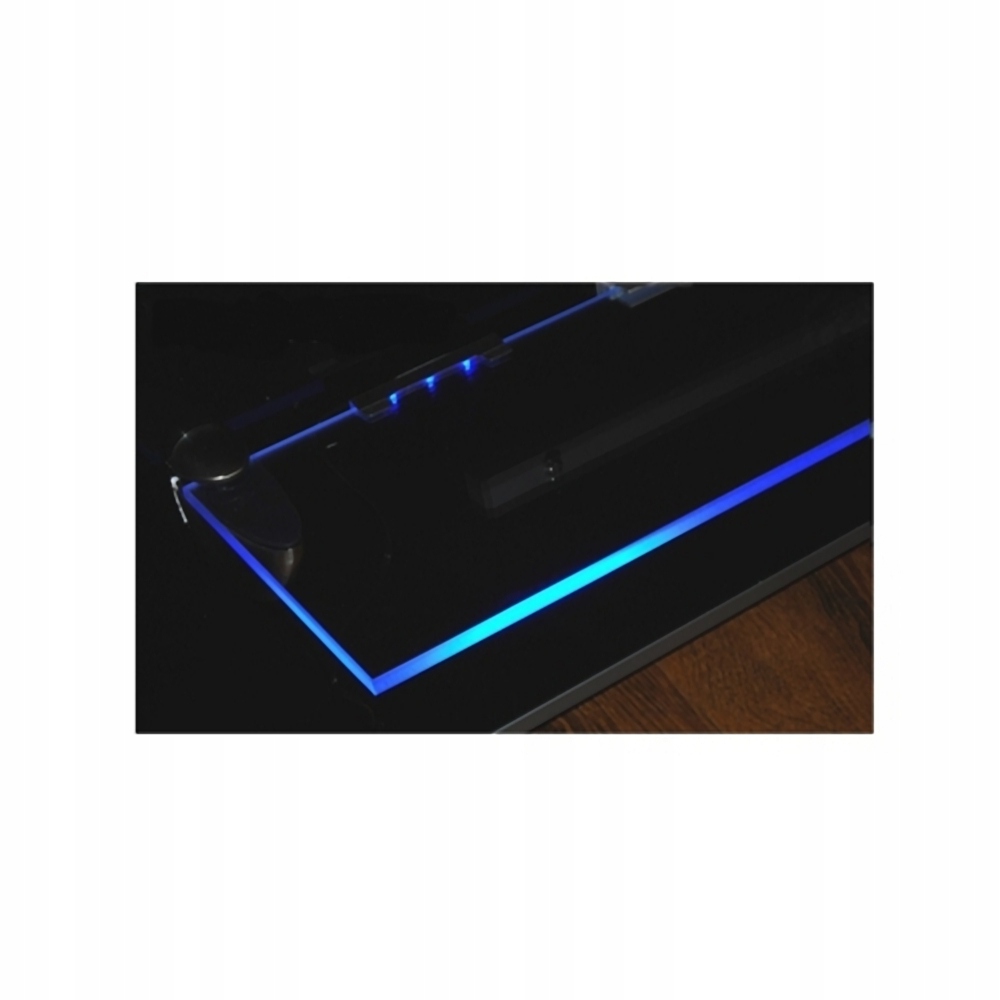 Klips LED PVC Podświetlenie do Szklanych Półek Szyb Witryn Niebieski Marka Moderix