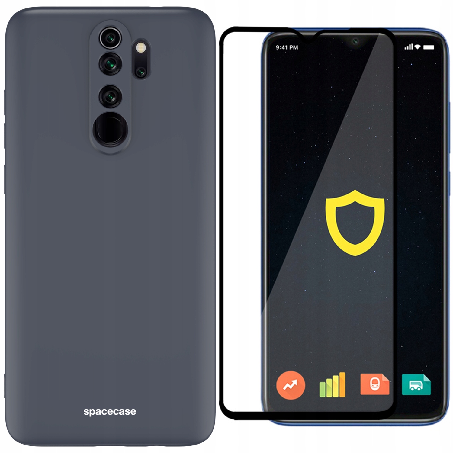 

Etui Matowe Spacecase Do Redmi Note 8 Pro Szkło