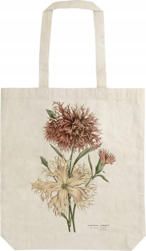 Šoperka Taška na Rámu Nákupní Taška Bavlněná taška Karafiáty Shopper