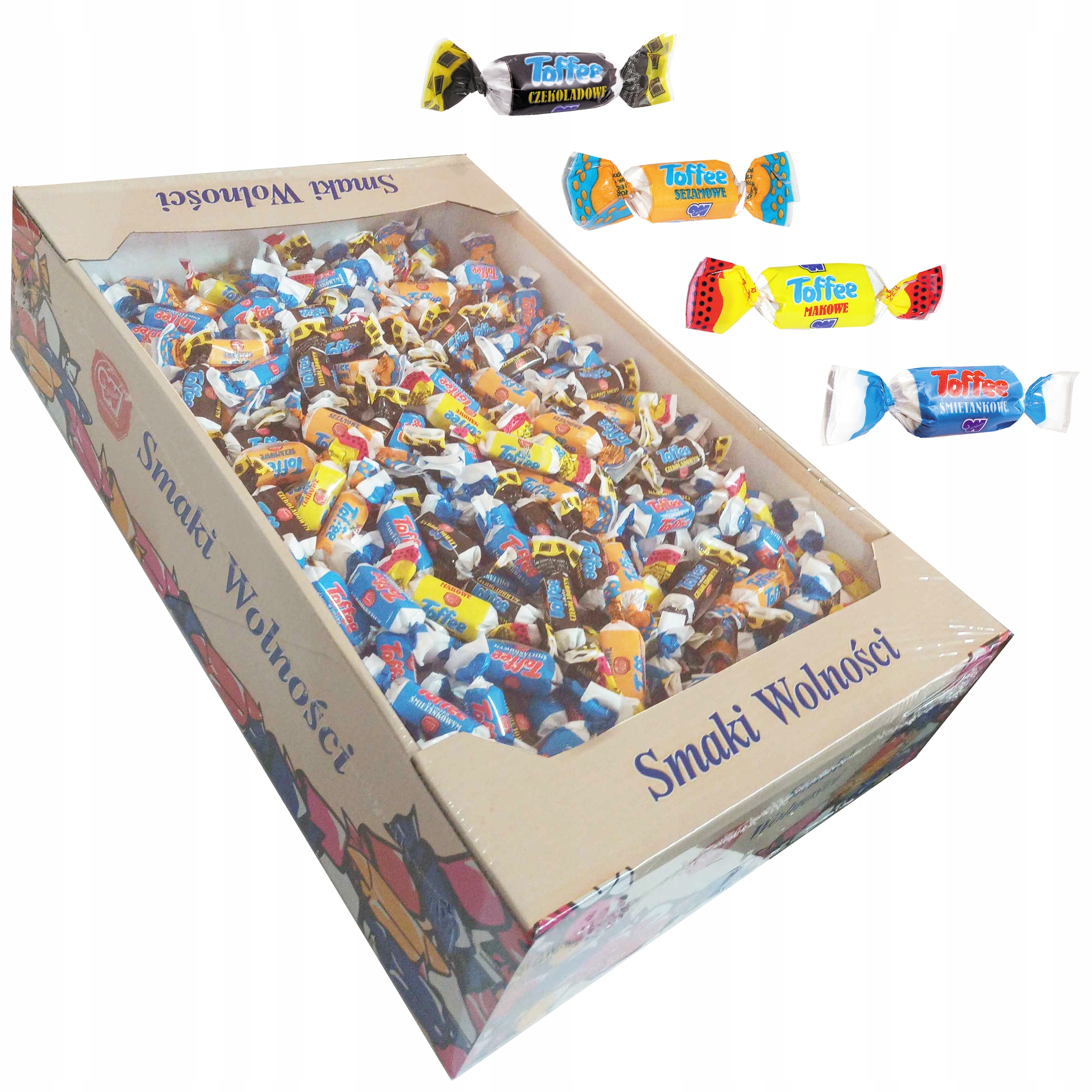 Конфеты ириски 4 вкуса мини смесь 2700г 2,7 кг Свобода