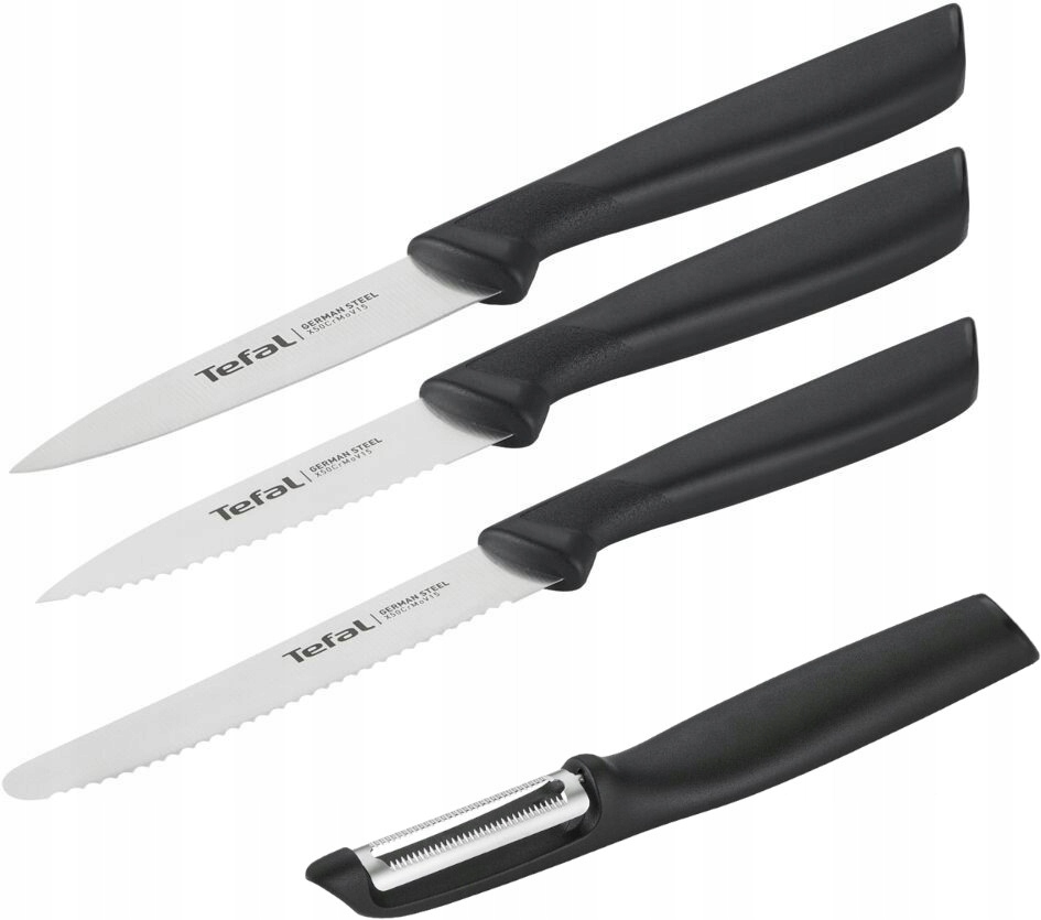 

Noże Tefal Colorfood 10/8/8 piłkowane obierak 4el.