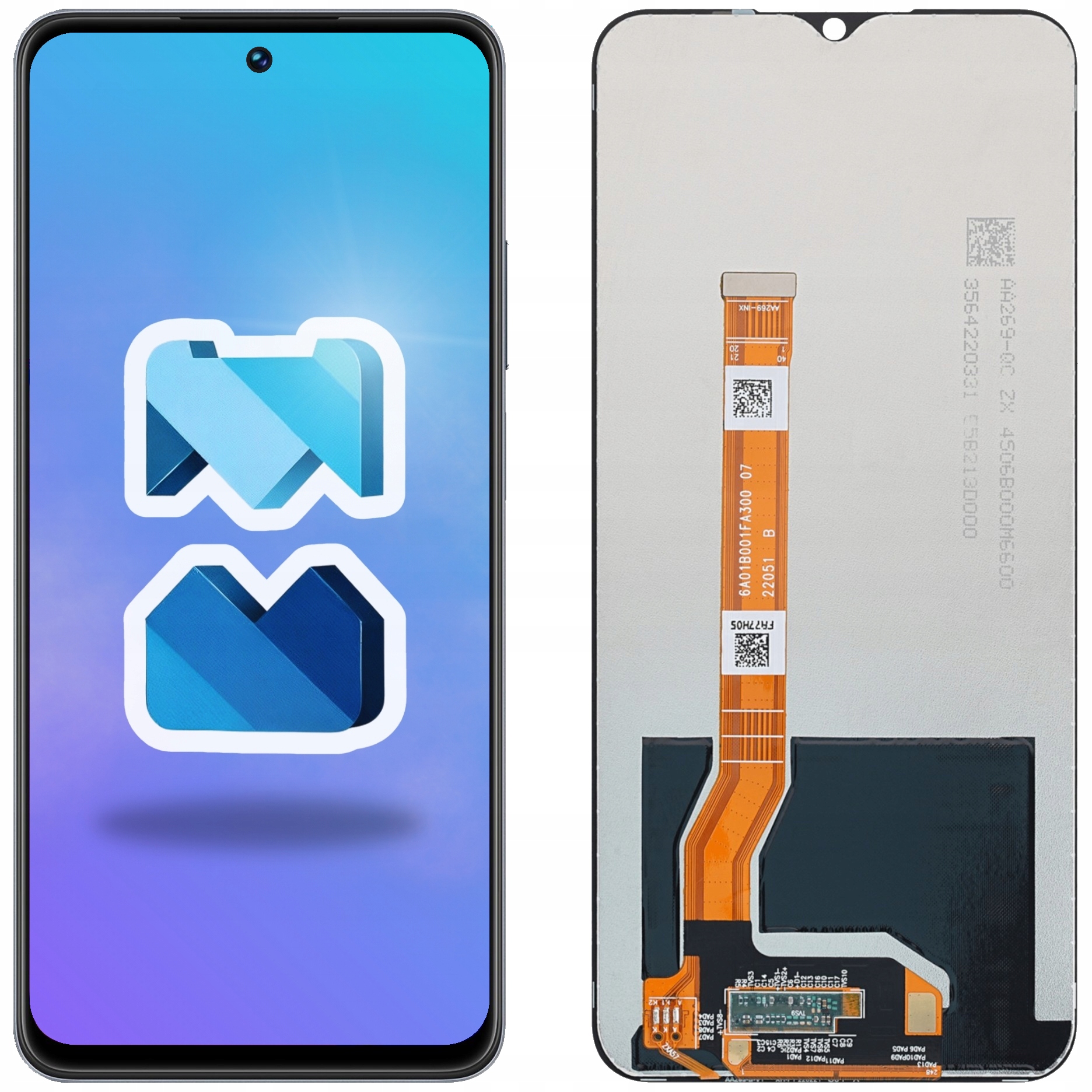 Wyświetlacz LCD IPS do Realme C55, RMX3710