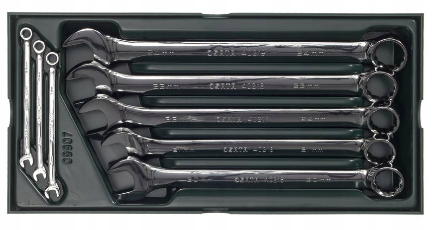 WKŁAD DO SZAFKI KLUCZE PŁASKO-OCZKOWE SATA 09907