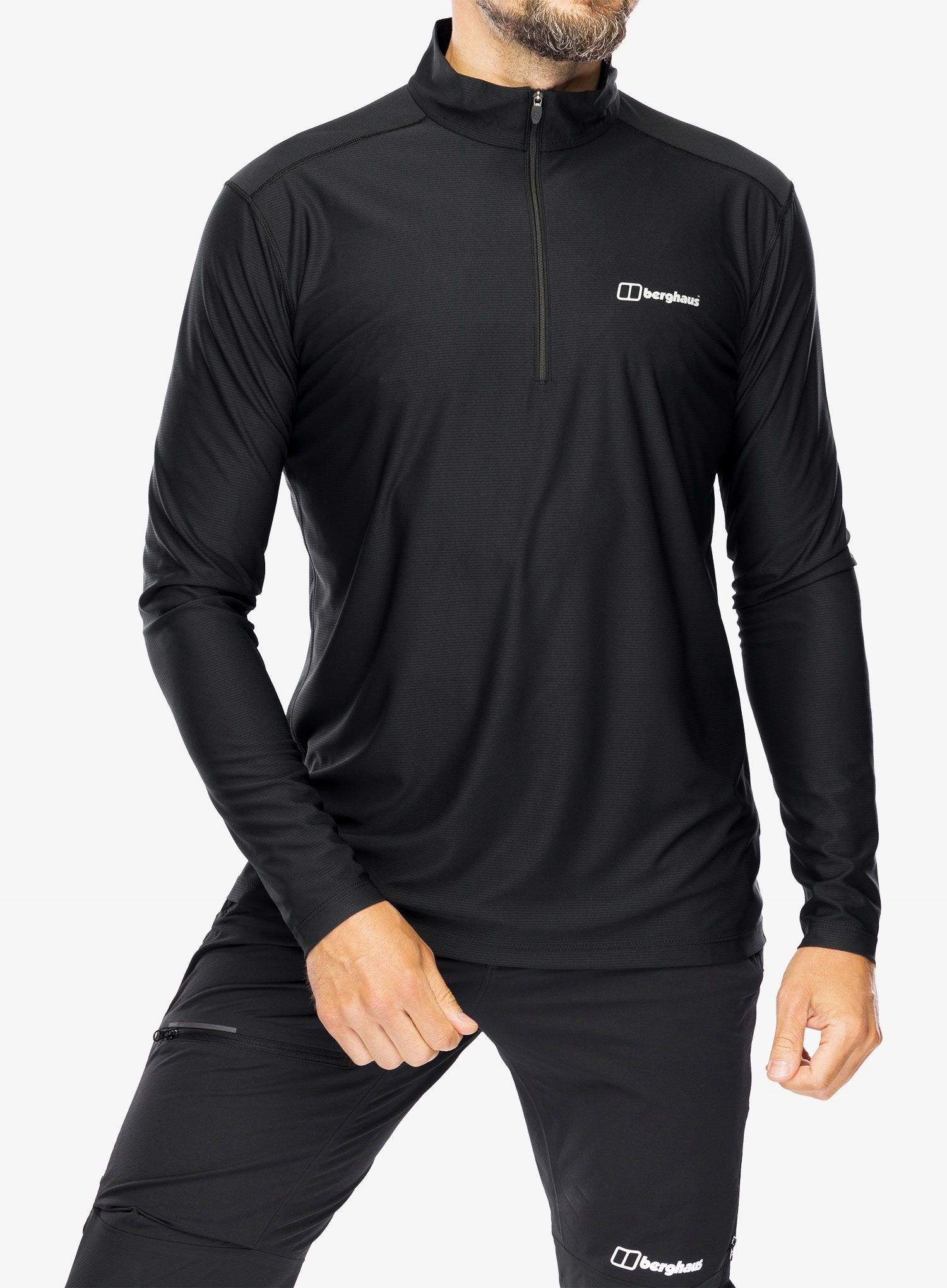 Mikina Berghaus 24/7 Tech Tee Ls Hz jet black XL