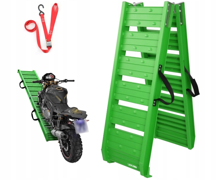 RAMPA NAJAZDOWA ZAŁADUNKOWA ALUMINIOWA PRZENOŚNA SKŁADANA 180 CM LIEKUMM