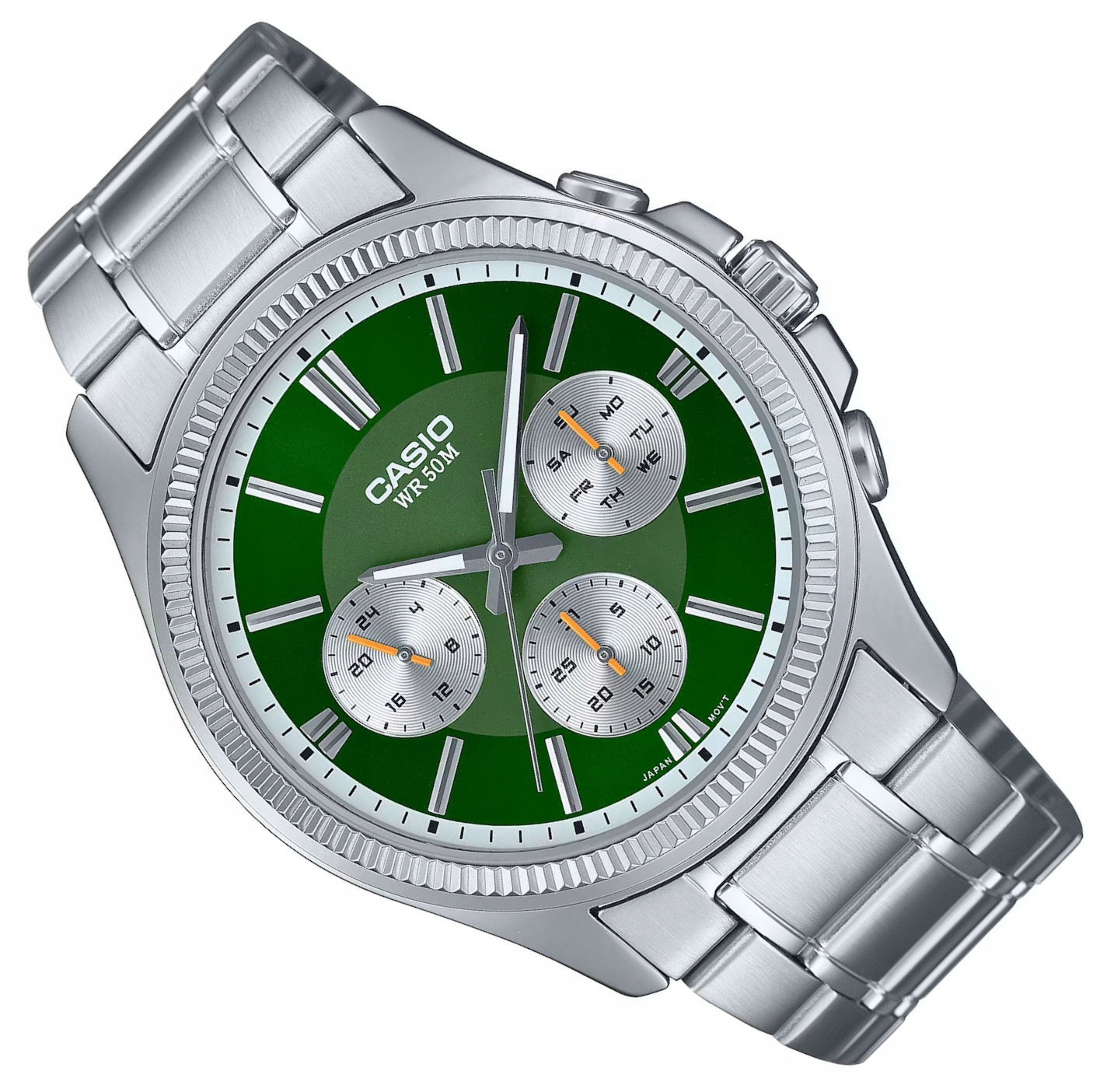 Zelené Klasické Pánské Vodotěsné Hodinky Casio MTP-1375PD -3AVEF Data