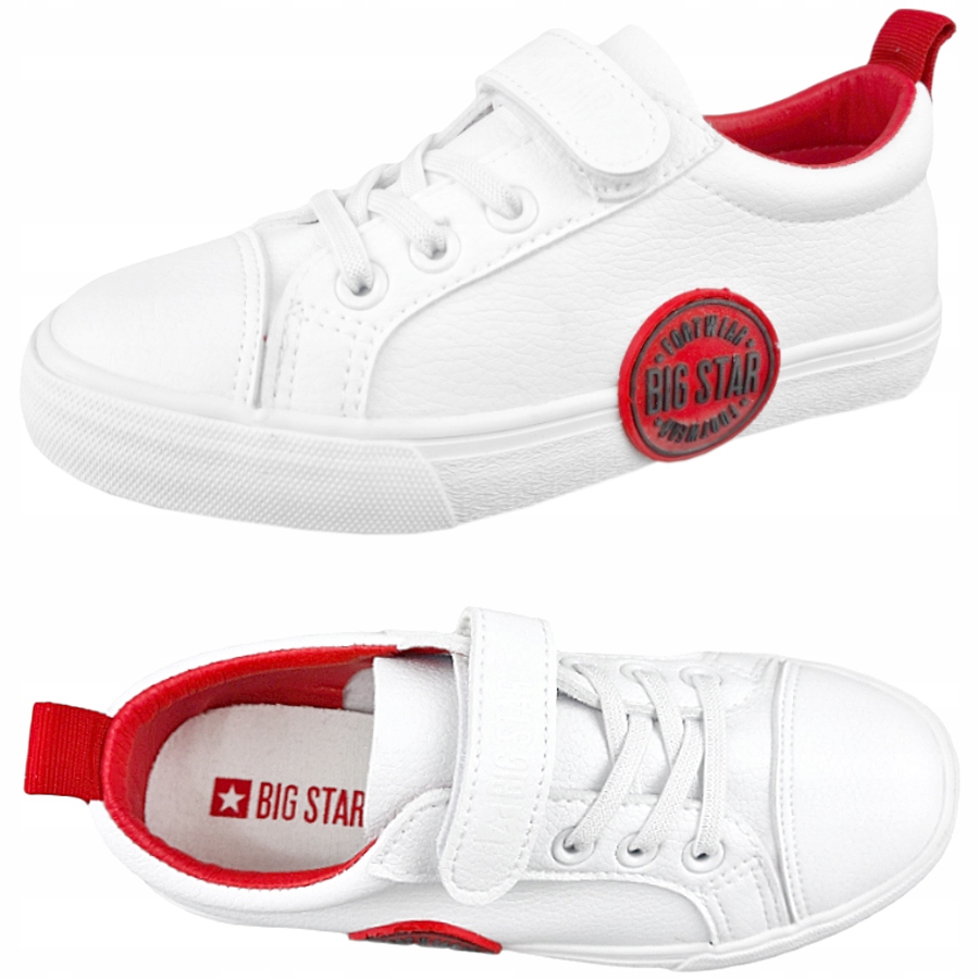 

Trampki dziecięce Big Star buty białe FF374088 35