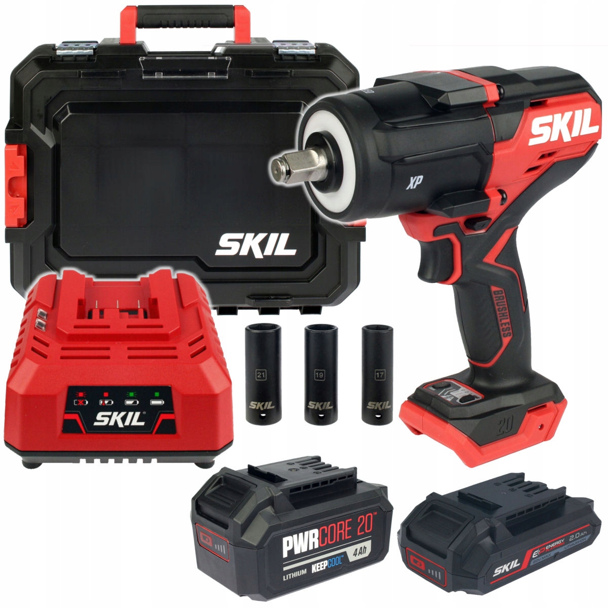 KLUCZ UDAROWY 1/2" 20V 700Nm 3285 SKIL XP 1x4,0Ah + 1x2,0 + 3 NASADKI