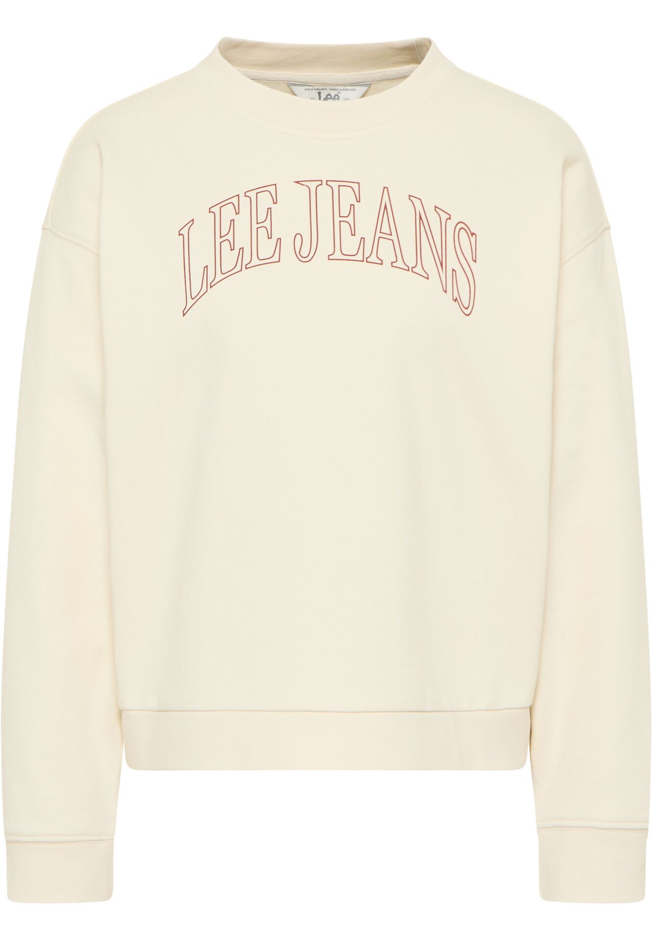 Mikina ecru s nápisem Lee M