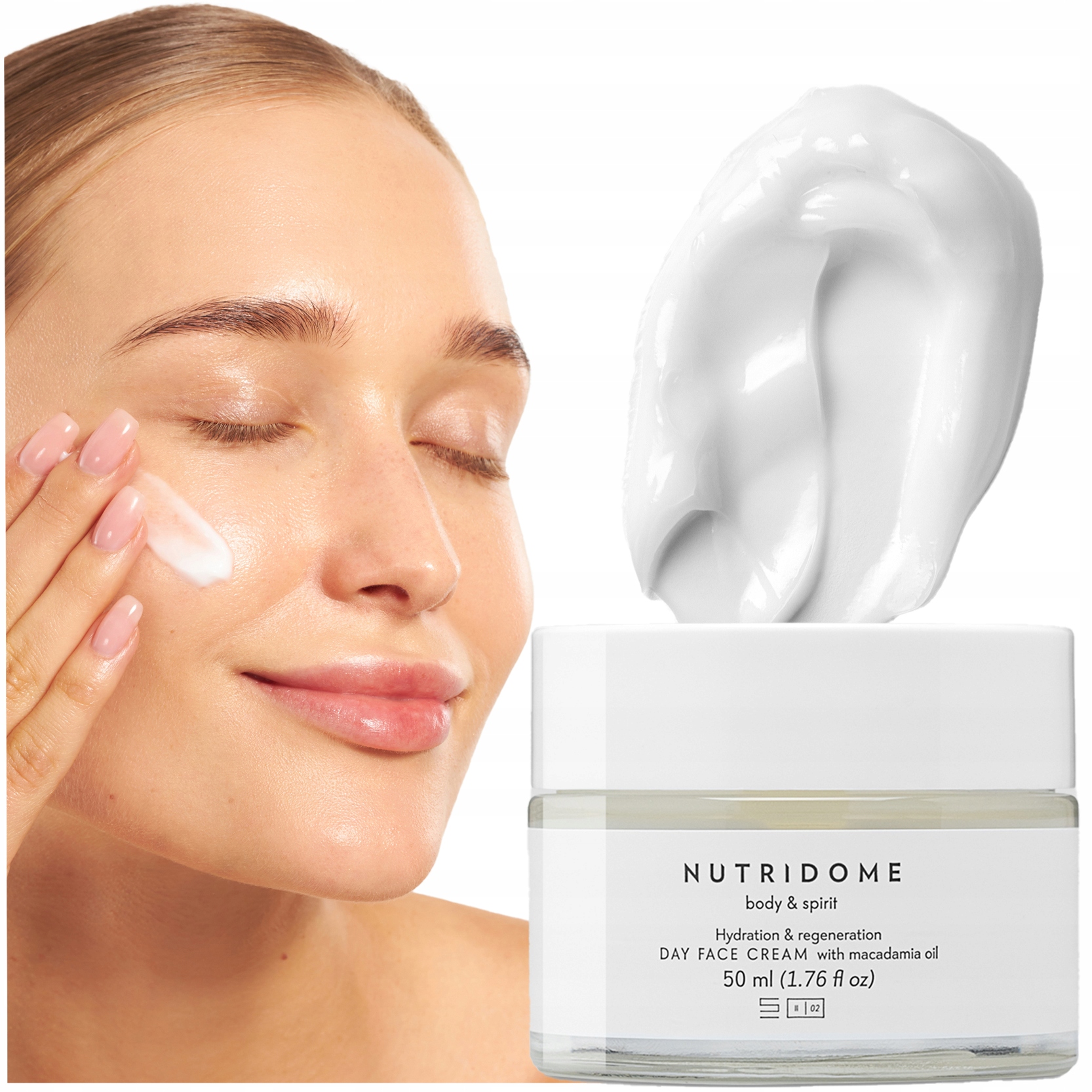 Hydratační krém na obličej pro suchou pokožku s Kozím Mlékem na den Nutridome