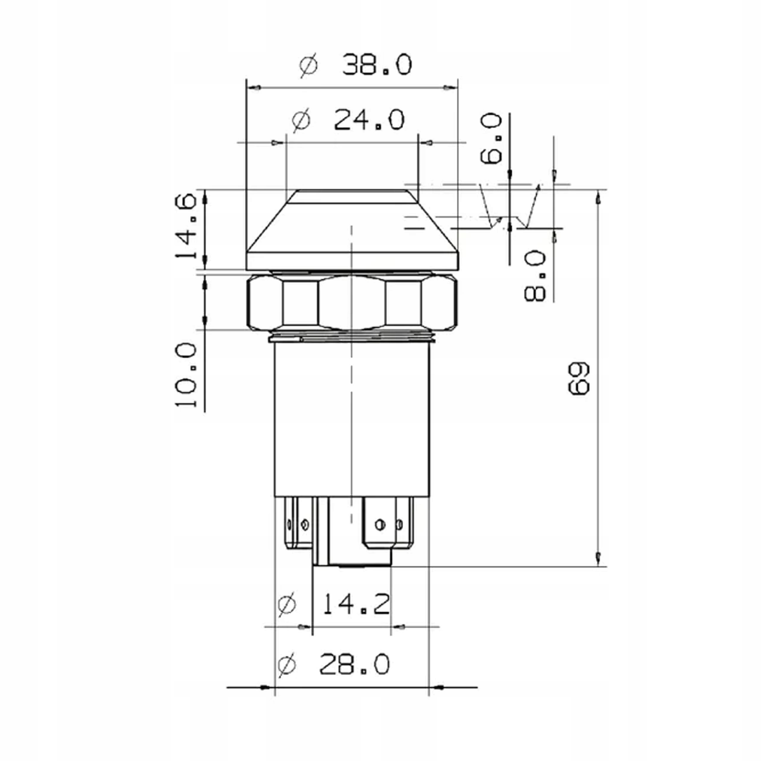Przełącznik spryskiwacza szyby Massey Ferguson 3384745M1 Pneutron Numer katalogowy oryginału 01177150 3384745M1
