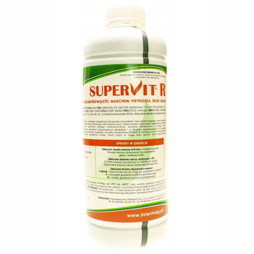 

Nawóz dolistny do warzyw korzeniowych Supervit R