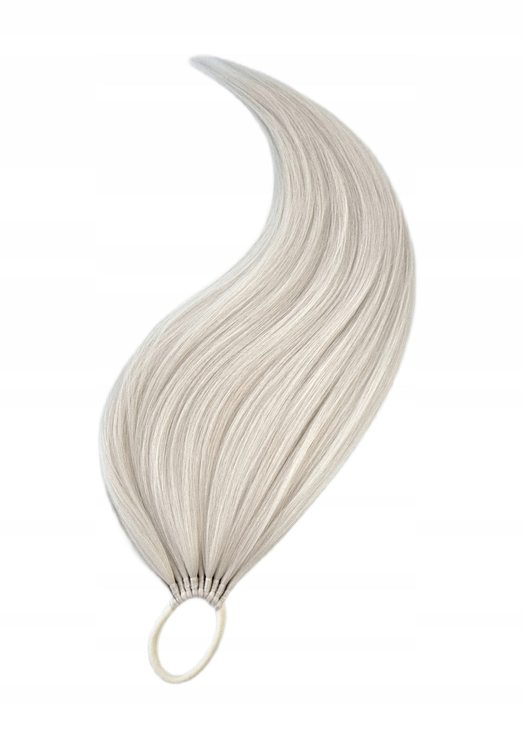 Připínací poník na gumičce, Příčesek, světle blond, Světlá Blondýnka, 40 cm