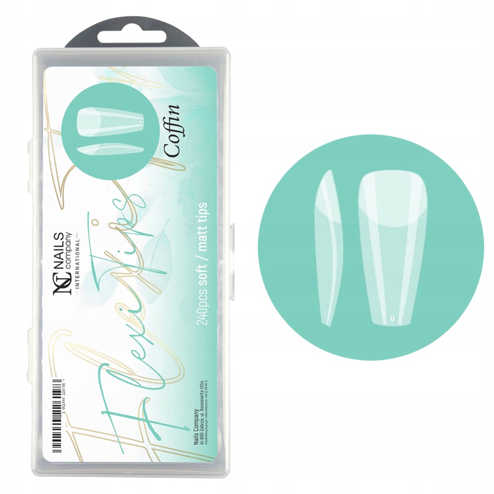 

Nails Company Formy Flexi Tips Coffin 240 szt